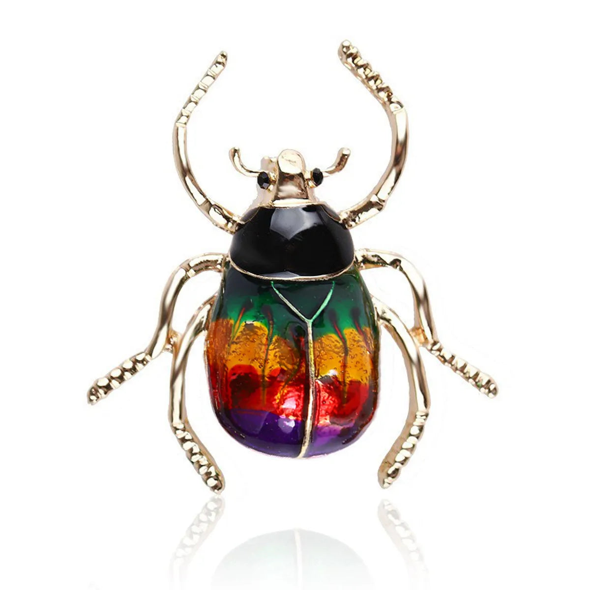 Retro Insect Alloy Enamel Plating Unisex Brooches