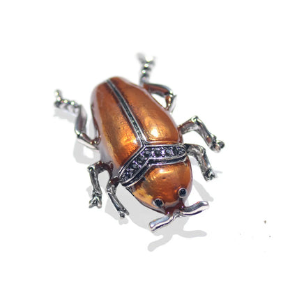 Retro Insect Alloy Enamel Plating Unisex Brooches