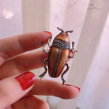 Retro Insect Alloy Enamel Plating Unisex Brooches