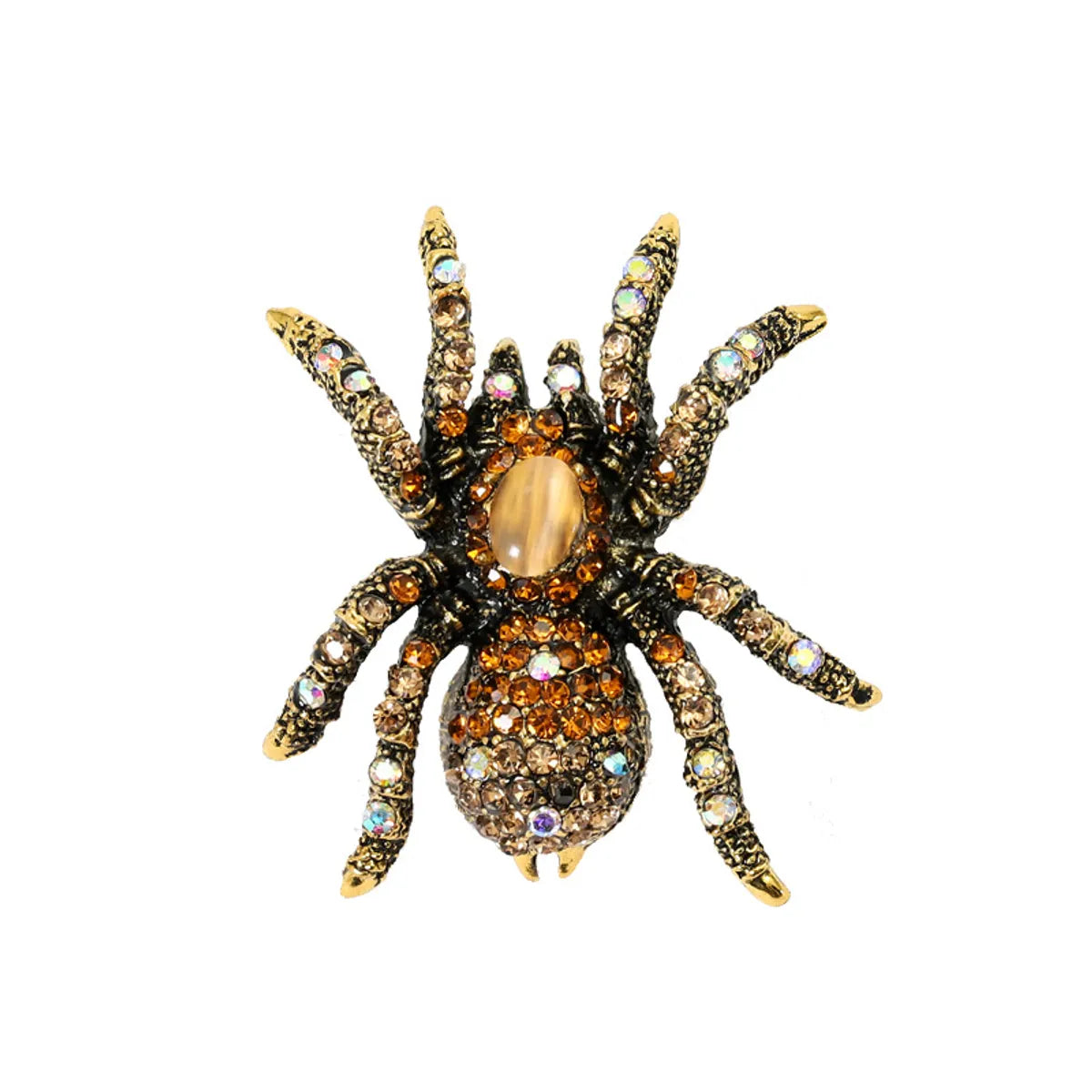 Retro Insect Alloy Plating Inlay Rhinestones Unisex Brooches