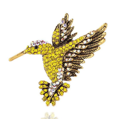 Retro Insect Flower Butterfly Alloy Inlay Artificial Gemstones Women'S Brooches