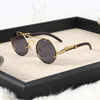 Retro Jaguar Pc Round Frame Full Frame Men'S Sunglasses
