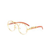 Retro Jaguar Pc Round Frame Full Frame Men'S Sunglasses