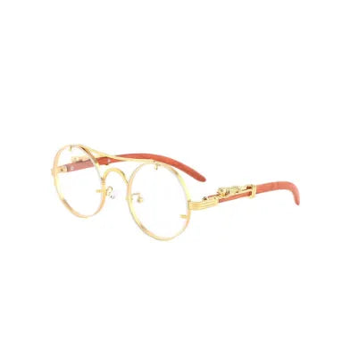 Retro Jaguar Pc Round Frame Full Frame Men'S Sunglasses