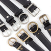 Retro Korean Style Women Alloy Round Buckle Pu Leather Belt Casual Pin Buckle Square Buckle Wholesale