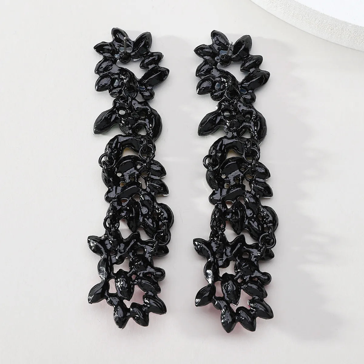 Retro Lady Gradient Color Rhinestone Inlay Artificial Gemstones Women's Drop Earrings