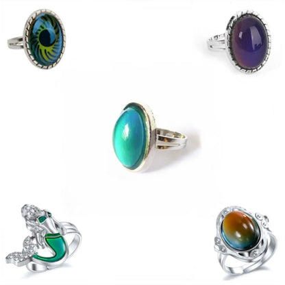 Retro Lady Oval Eye Alloy Inlay Artificial Gemstones Women's Open Ring