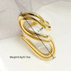 Retro Leaf Round Flower Stainless Steel Plating Rings