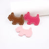 Retro Leather Phone Case Accessories With Puppy Design And Electroplating Treatment