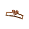 Retro Leopard Pattern Hair Shark Clip Baking Paint Women's Hair Accessories