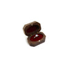 Retro Light Luxury Wooden Proposal And Wedding Ring Box High Grade Diamond Ring Storage Case With Long Inverted Inner Ellipse Shape