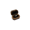 Retro Light Luxury Wooden Proposal And Wedding Ring Box High Grade Diamond Ring Storage Case With Long Inverted Inner Ellipse Shape