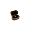 Retro Light Luxury Wooden Proposal And Wedding Ring Box High Grade Diamond Ring Storage Case With Long Inverted Inner Ellipse Shape