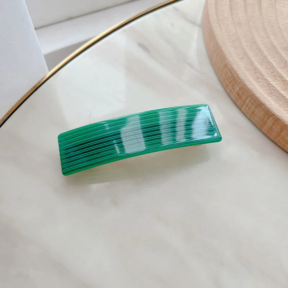 Retro Marble Plaid Acetic Acid Sheets Handmade Hair Clip 1 Piece
