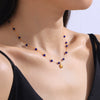 Retro Marine Starfish Shell Pendant Jewelry Set For Women Titanium Steel Electroplated Necklace Earrings Bracelet