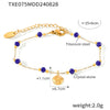 Retro Marine Starfish Shell Pendant Jewelry Set For Women Titanium Steel Electroplated Necklace Earrings Bracelet