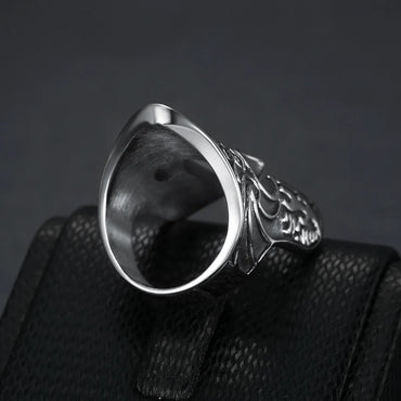 Retro Mask 304 Stainless Steel Unisex Rings