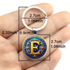 Retro Metal Letter Keychain With Round Alloy Key Ring And Glass Cabochon