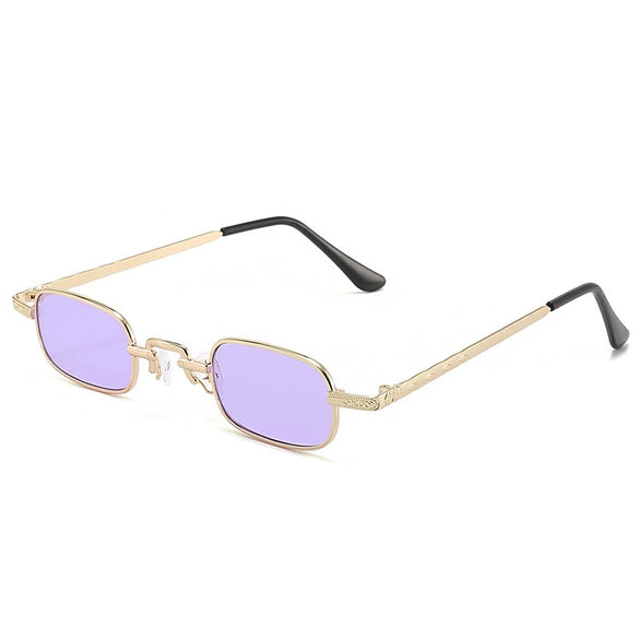 Retro Metal Small Square Sunglasses For Men And Women Personality Street Style Fashion Eyewear
