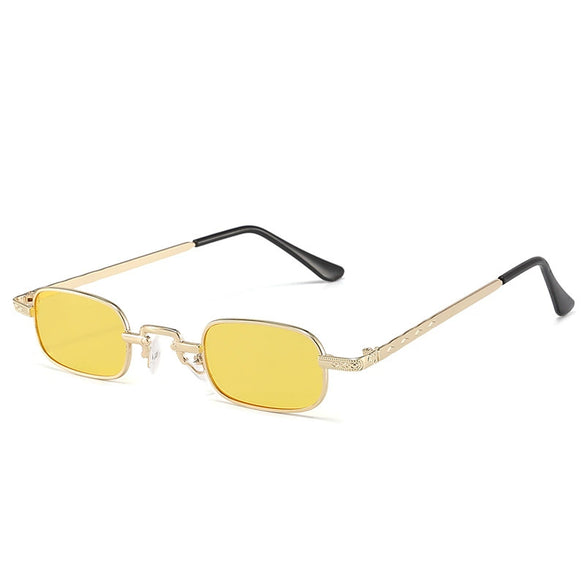 Retro Metal Small Square Sunglasses For Men And Women Personality Street Style Fashion Eyewear