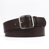 Retro Metal Square Buckle Women's Casual Decorative Belt With Matte Alloy Pin Buckle For Jeans