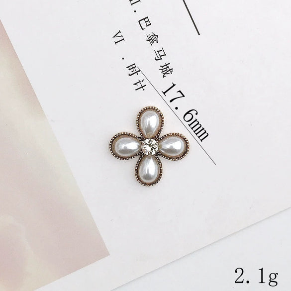 Retro Mobile Phone Case And Shoes Accessories Alloy Electroplating Pearl