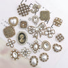 Retro Mobile Phone Case And Shoes Accessories Alloy Electroplating Pearl