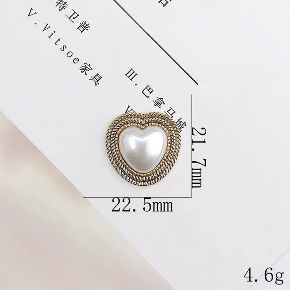 Retro Mobile Phone Case And Shoes Accessories Alloy Electroplating Pearl
