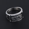 Retro Modern Style Cool Style Plaid 304 Stainless Steel Polishing Men'S Rings