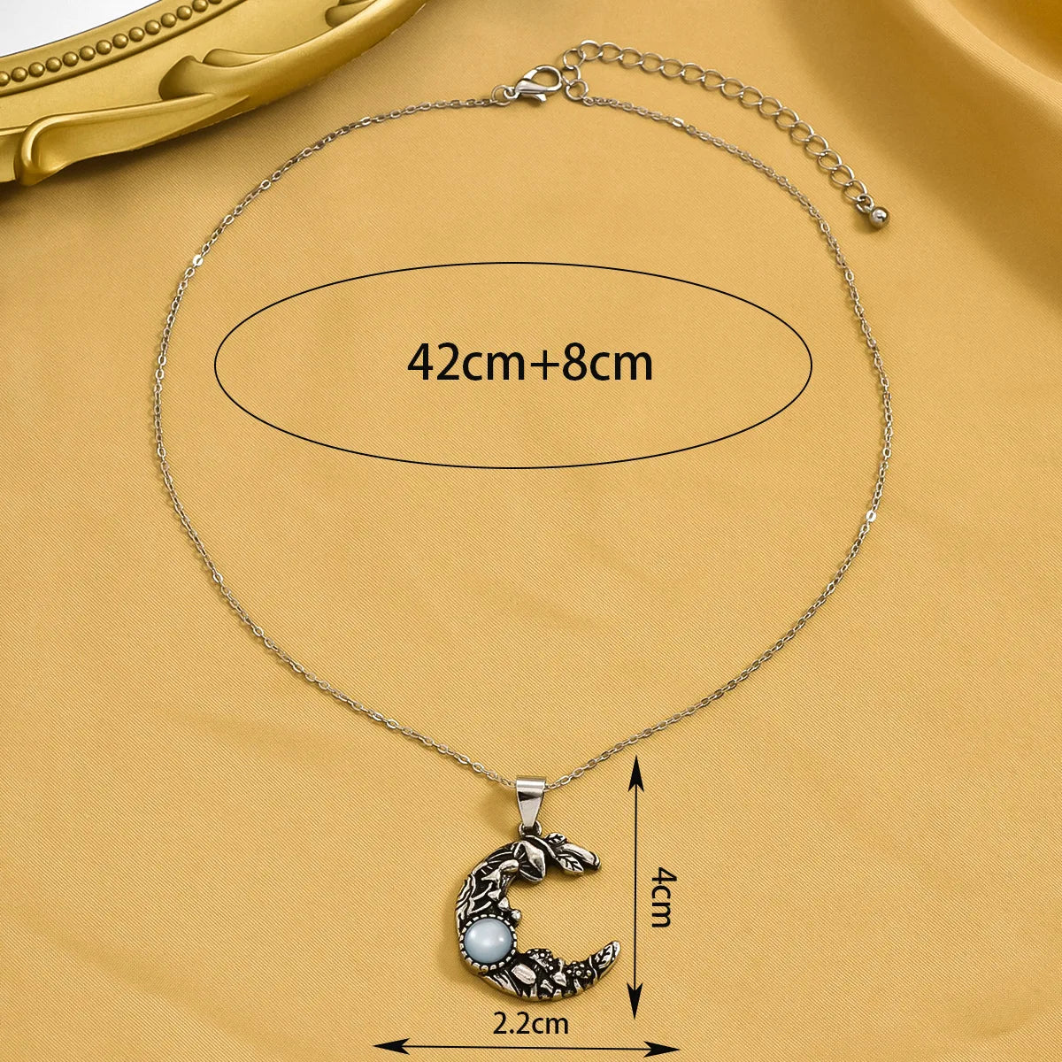 Retro Moon Alloy Zinc Wholesale Pendant Necklace