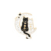 Retro Moon Cat Alloy Inlaid Gold Unisex Brooches