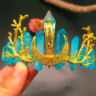 Retro Moon Crown Alloy Crown