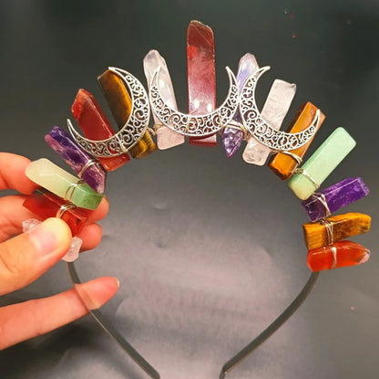 Retro Moon Crown Alloy Hair Band