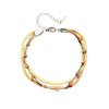 Retro Multi Layer Stacked Titanium Steel Contrast Color Chain Geometric Punk Heavy Industry Hip Hop Unisex Bracelet With Electroplating