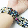 Retro Natural Agate Crystal Gravel Perforated Loose Beads For Handmade Bracelet And Necklace Diy Jewelry Making
