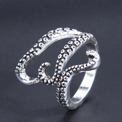 Retro Octopus Alloy Plating Men'S Rings