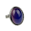 Retro Oval Alloy Inlay Acrylic Women'S Rings