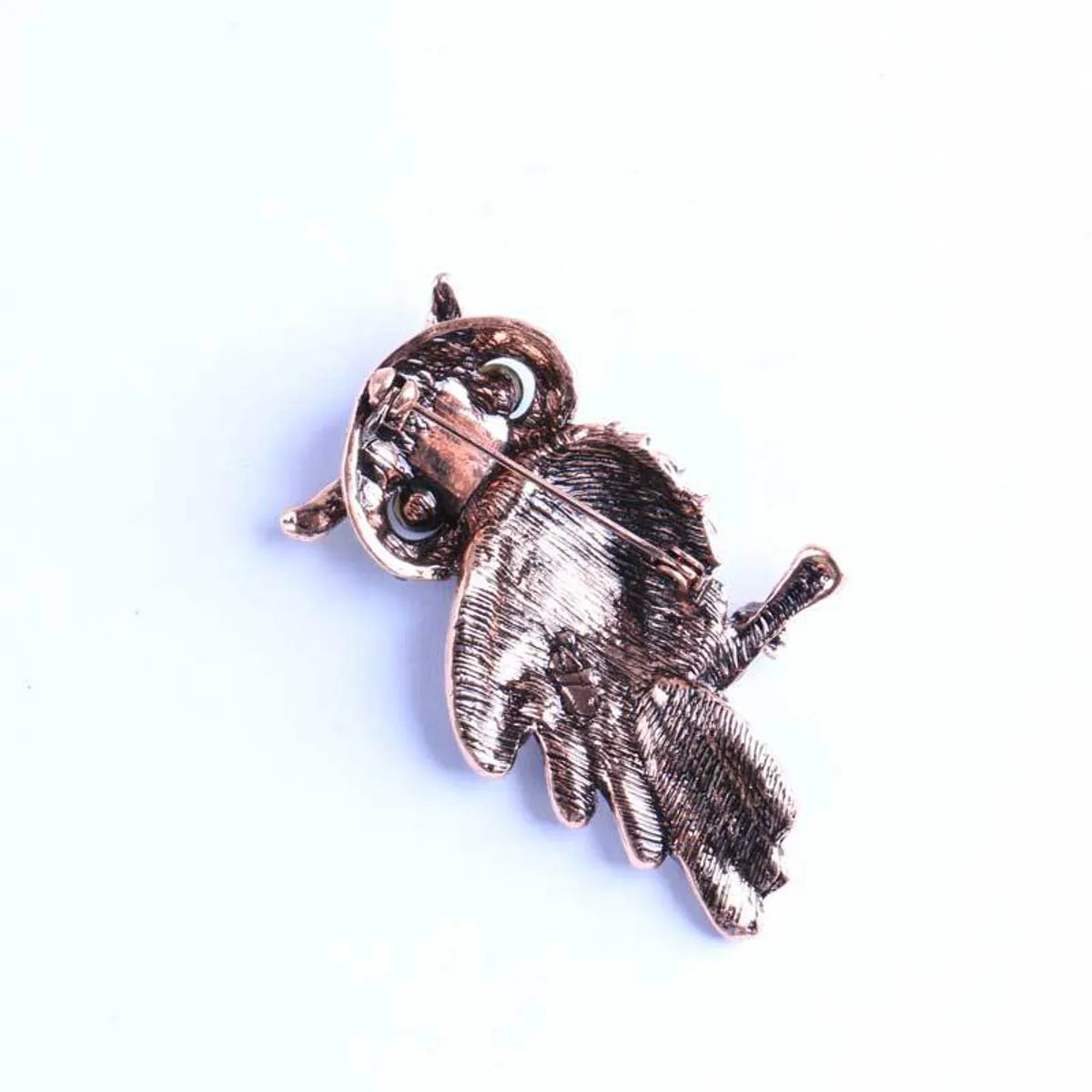 Retro Owl Alloy Plating Zircon Women'S Brooches