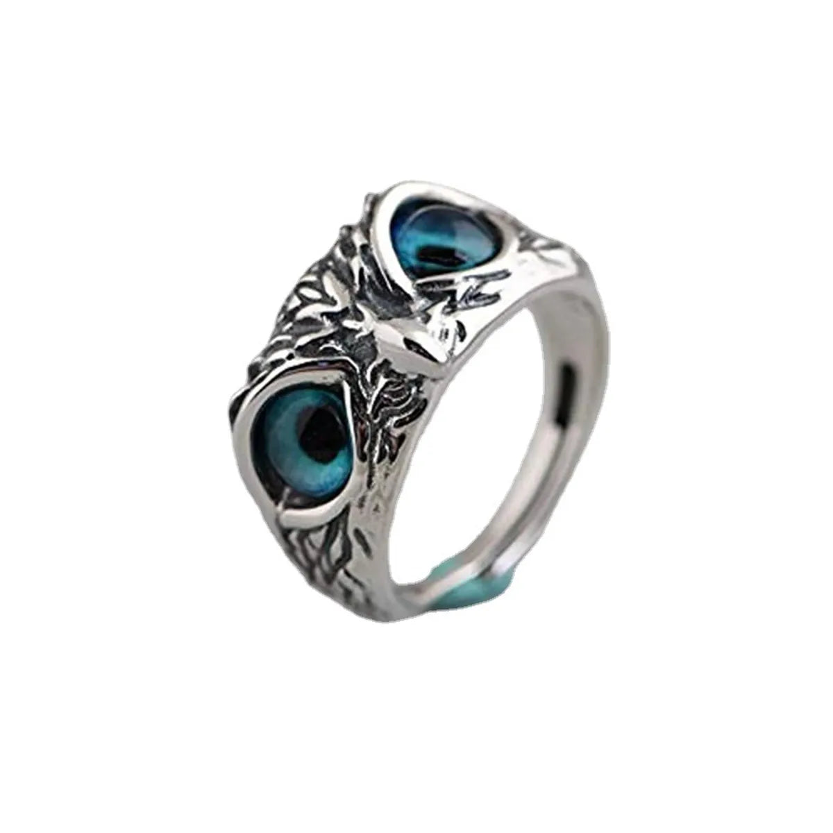 Retro Owl Metal Plating Unisex Open Ring