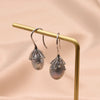 Retro Pearl Earrings 925 Silver Needle With Geometric Animal Zodiac Patterns For Girls