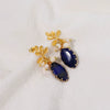 Retro Pearl Earrings 925 Silver Needle With Geometric Animal Zodiac Patterns For Girls