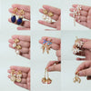 Retro Pearl Earrings 925 Silver Needle With Geometric Animal Zodiac Patterns For Girls