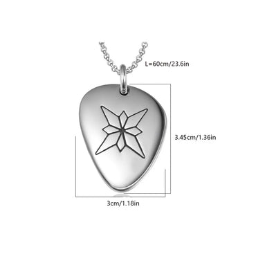 Retro Punk Classic Style Hexagram 304 Stainless Steel Polishing Men'S Pendant Necklace