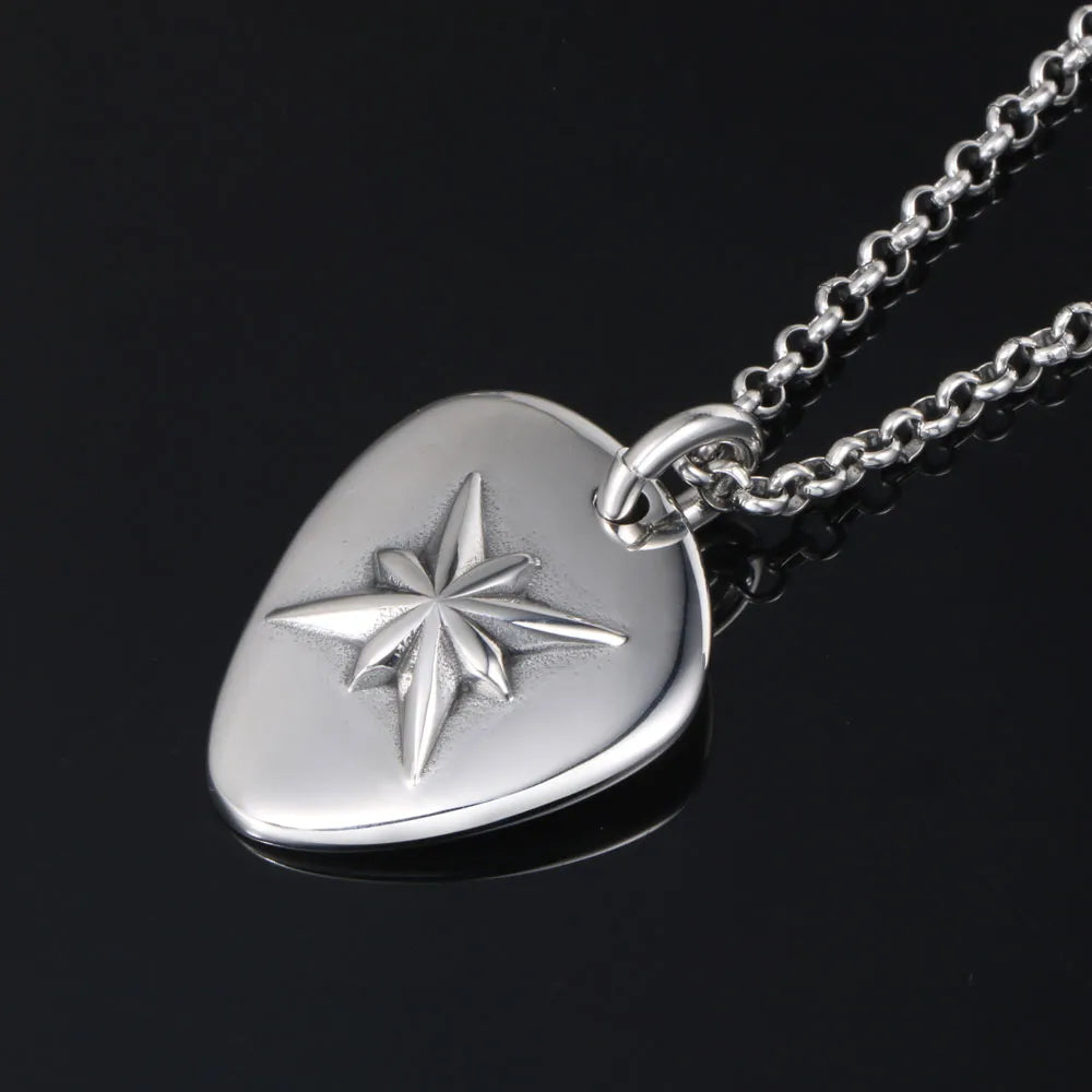 Retro Punk Classic Style Hexagram 304 Stainless Steel Polishing Men'S Pendant Necklace