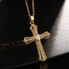 Retro Punk Cross Copper Geometric Pendant Necklace With Electroplating O Subchain For Unisex