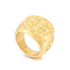 Retro Punk Cross Stainless Steel Plating 18K Gold Plated Unisex Rings