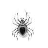 Retro Punk Dark Style Adjustable Alloy Spider Ring For Women With Electroplated Geometric Simple Design