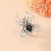 Retro Punk Dark Style Adjustable Alloy Spider Ring For Women With Electroplated Geometric Simple Design