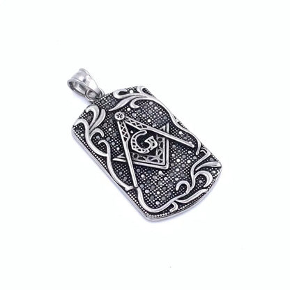 Retro Punk Geometric Symbol 304 Stainless Steel Men'S Charms Pendant Necklace