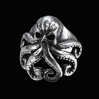 Retro Punk Octopus 304 Stainless Steel Polishing Men'S Rings